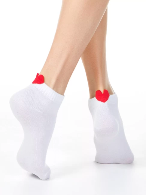 Conte elegant Короткие хлопковые носки с пикотом-«сердечком» ACTIVE 20С-18СП (221)
