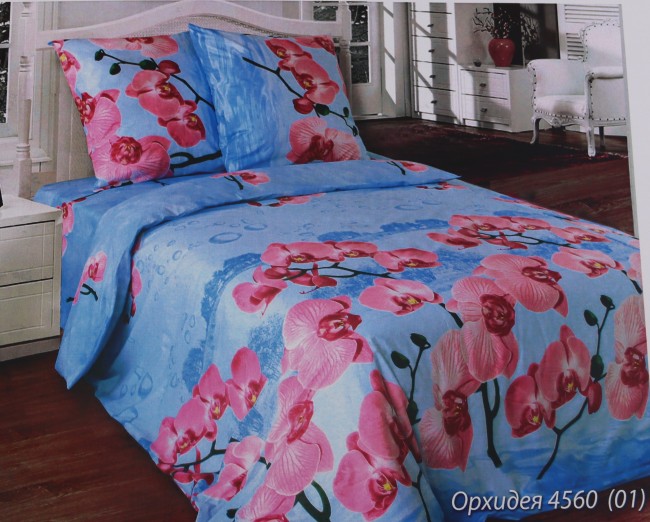 Блакит Комплект постельного белья из бязи двуспальный 41251, 456001 Орхидея