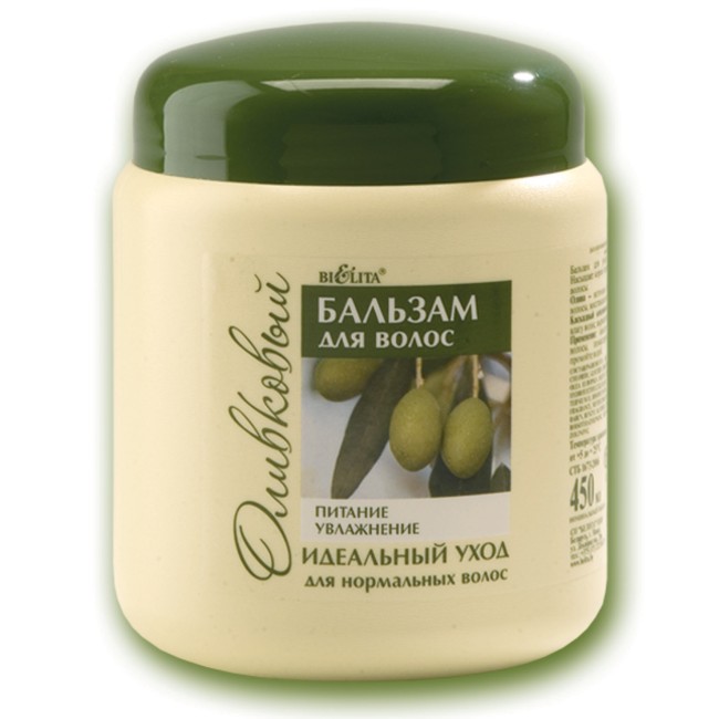 Оливковая Бальзам для нормальных волос оливковый Питание & Увлажнение. 450мл