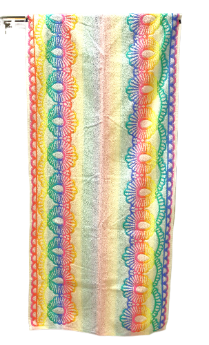 Речицкий текстиль Полотенце махровое 67х150см, 6с102.411ж1 Вилора (светлая радужка)